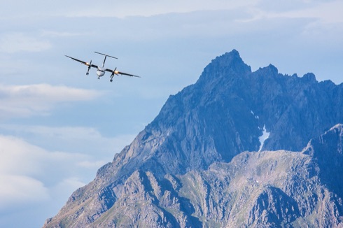 Lofoten, vliegtuig